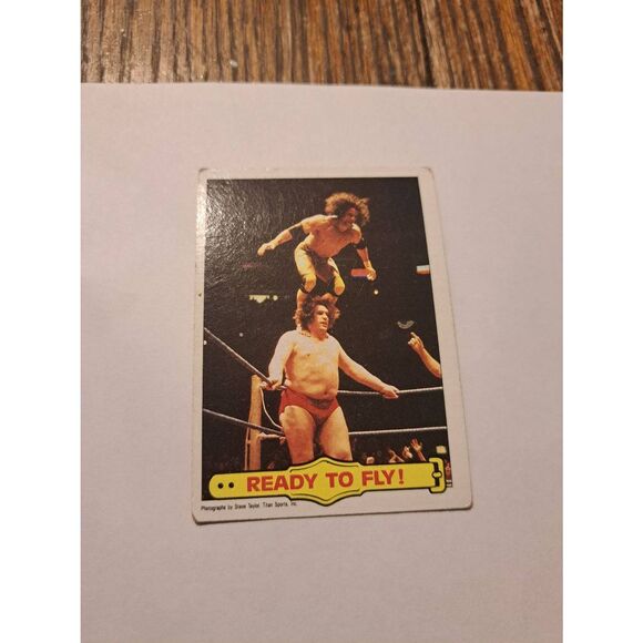 Vintage 1985 WWF Ready to Fly Card 53 Jimmy Superfly Snuka Andre the Giant Topps - Picture 1 of 4